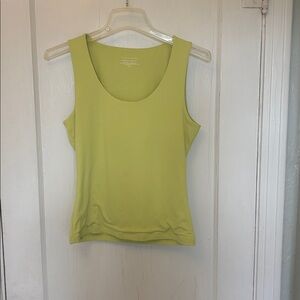 Tahari Chartreuse Sleeveless Blouse